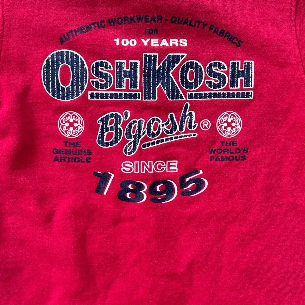 VTG 90s Baby B'Gosh Boys One Piece Outfit Sz 18 Months Red Blue 100 Years